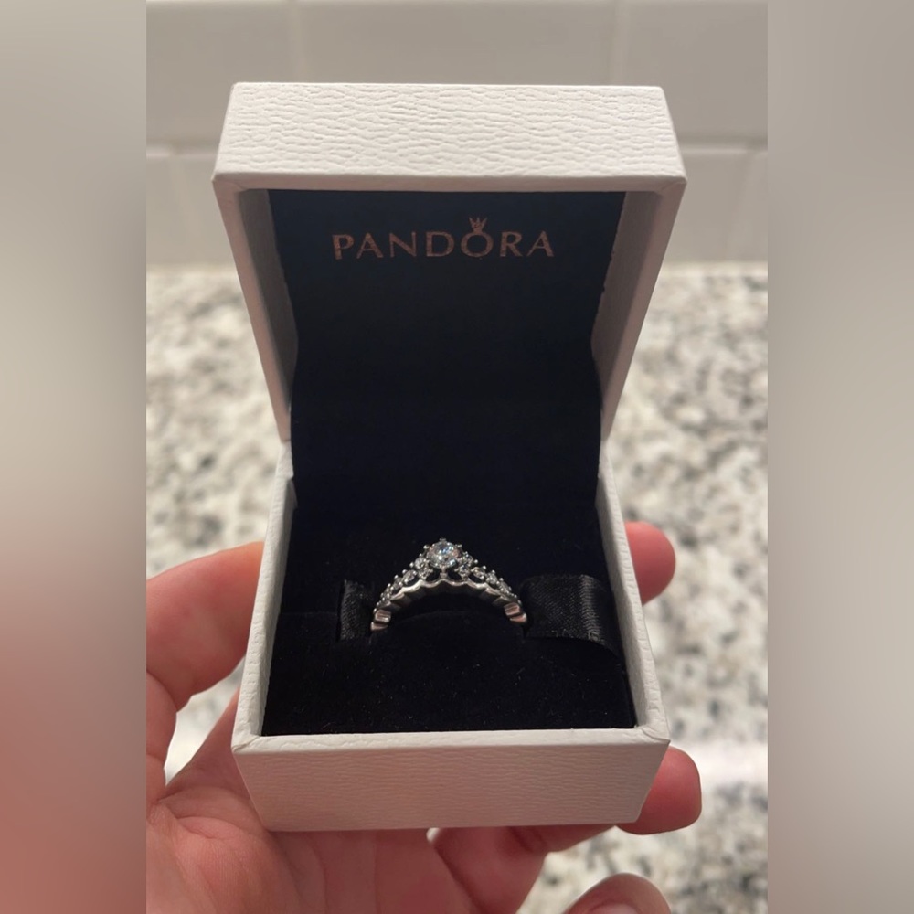 Pandora Sterling Silver Disney Fairytale Tiara Ring